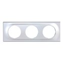 Plaque de finition Silver 3 postes