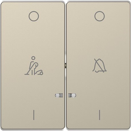 Enjoliveur pour commande double voyant et picto hotel D-Life MTN3429-6033 blanc sable Enjoliveur pour commande double voyant et picto hotel D-Life MTN3429-6033 blanc sable
