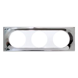 Plaque de finition Mirroir 3 postes