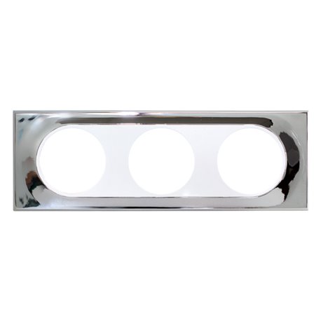 Plaque de finition Mirroir 3 postes