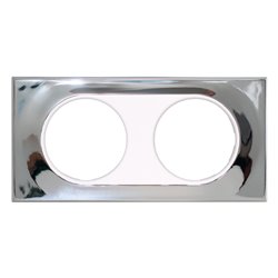 Plaque de finition Mirroir 2 postes