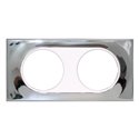 Plaque de finition Mirroir 2 postes