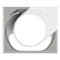 Plaque de finition Mirroir 1 poste