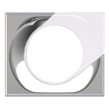 Plaque de finition Mirroir 1 poste