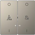 Enjoliveur pour commande double voyant et picto hotel D-Life MTN3429-6050 nickel 