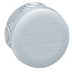 Boite de derivation ronde Plexo ⌀ 60mm hauteur 40mm gris 092001
