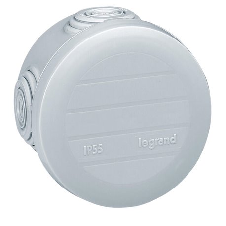 Boite de derivation ronde Plexo ⌀ 60mm hauteur 40mm gris 092001
