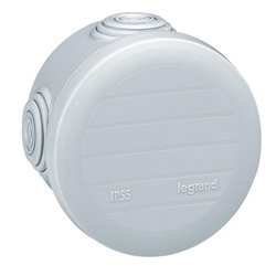 Boite de derivation ronde Plexo ⌀ 70mm hauteur 45mm blanc 092003