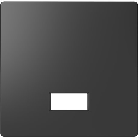 Enjoliveur pour commande simple avec hublot et symboles D-Life MTN3350-6034 anthracite 