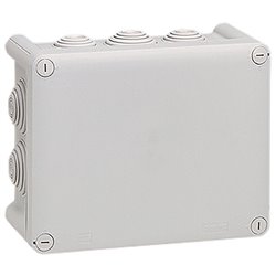 Boite de derivation rectangulaire Plexo 180x140x86mm gris 092052