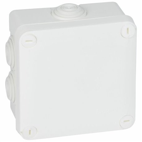Boite de derivation carree Plexo 105x105x55mm blanc 092023