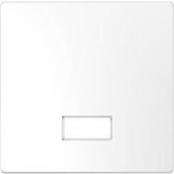 Enjoliveur pour commande simple avec hublot et symboles D-Life MTN3350-6037 blanc nordic mat 