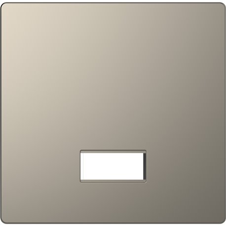 Enjoliveur pour commande simple avec hublot et symboles D-Life MTN3350-6050 nickel 