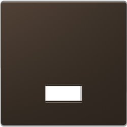 Enjoliveur pour commande simple avec hublot et symboles D-Life MTN3350-6052 mocca 