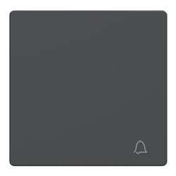Enjoliveur pour commande simple avec picto carillon D-Life MTN3305-6034 anthracite 