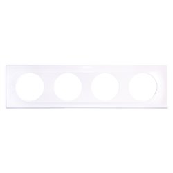Plaque de finition Classic White 4 postes