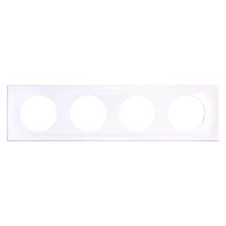 Plaque de finition Classic White 4 postes