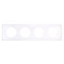 Plaque de finition Classic White 4 postes
