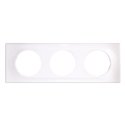 Plaque de finition Classic White 3 postes