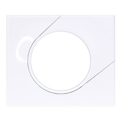 Plaque de finition Classic White 1 poste