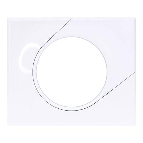 Plaque de finition Classic White 1 poste