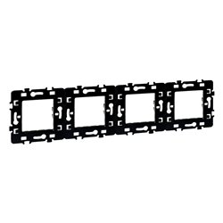 Lot de 5 plaques de support Métal 4 postes