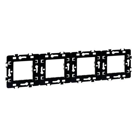 Lot de 5 plaques de support Métal 4 postes