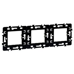 Lot de 5 plaques de support Métal 3 postes