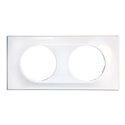 Plaque de finition Classic White 2 postes