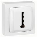 Prise telephone 8 contacts Appareillage saillie complet blanc 086038