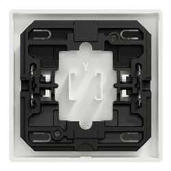 Enjoliveur pour commande simple avec picto carillon D-Life MTN3305-6037 blanc nordic mat 