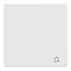 Enjoliveur pour commande simple avec picto carillon D-Life MTN3305-6037 blanc nordic mat 