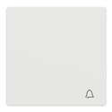 Enjoliveur pour commande simple avec picto carillon D-Life MTN3305-6037 blanc nordic mat 