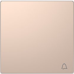 Enjoliveur pour commande simple avec picto carillon D-Life MTN3305-6051 champagne 