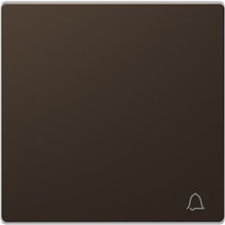 Enjoliveur pour commande simple avec picto carillon D-Life MTN3305-6052 mocca 
