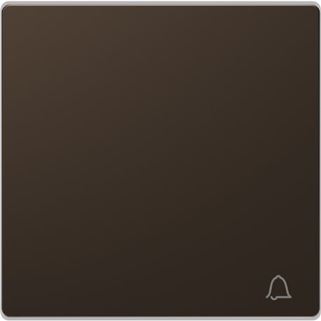 Enjoliveur pour commande simple avec picto carillon D-Life MTN3305-6052 mocca 