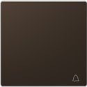 Enjoliveur pour commande simple avec picto carillon D-Life MTN3305-6052 mocca 