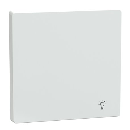 Enjoliveur pour commande simple avec picto lampe D-Life MTN3302-6035 blanc lotus 