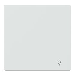 Enjoliveur pour commande simple avec picto lampe D-Life MTN3302-6035 blanc lotus 