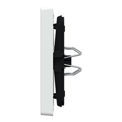 Enjoliveur pour commande simple avec picto lampe D-Life MTN3302-6035 blanc lotus 