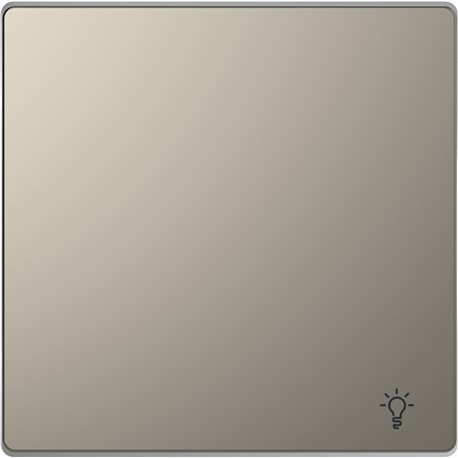 Enjoliveur pour commande simple avec picto lampe D-Life MTN3302-6050 nickel 