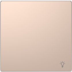 Enjoliveur pour commande simple avec picto lampe D-Life MTN3302-6051 champagne 