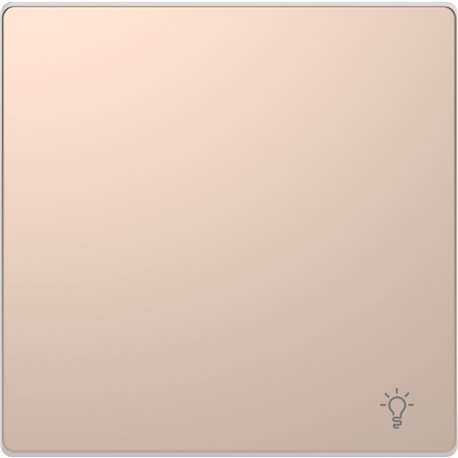 Enjoliveur pour commande simple avec picto lampe D-Life MTN3302-6051 champagne 