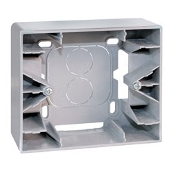 Cadre saillie 1 poste type A Silver