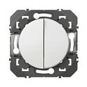 Double interrupteur dooxie 10AX 250V finition blanc600002