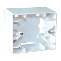 Cadre saillie 1 poste type B Blanc
