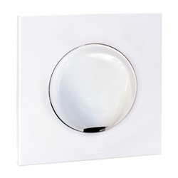 Sortie de câble 20A Vis non apparentes complète Blanc