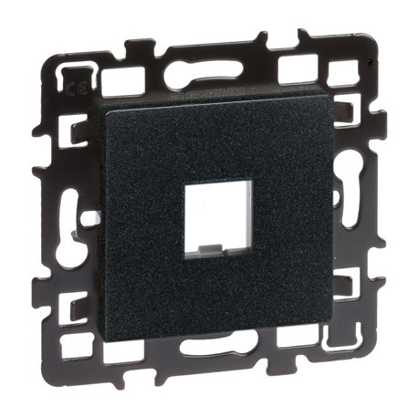 Lot de 10 Cadres supports Pour noyaux RJ45 Anthracite