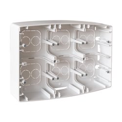 Cadre saillie 2x3 postes pour modèle Esprit Blanc
