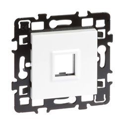 Lot de 10 Cadres supports Pour noyaux RJ45 Blanc